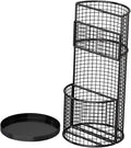 Umbrella Stand Iron Freestanding Organizer Rack Holder Stable Practical Iron Frame Suitable for Hotel Restaurant Entryway Office Hallway, Black