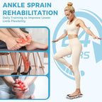 Ankle Balance Board, Non-Slip Strengthener Wood Wobble Board for Sprained, Posture Correction - Home Stability Exercises Balance Board