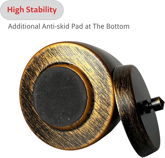 Ash Tray, Large Outdoor Ashtray with Lid, Ashtray for Outside Patio, Stainless Steel Windproof Smokeless Ash Tray for Balcony, Ashtrays for Smokers, Cigar, Home Office Decoration