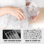 TOPNEW Shoe Slots Organizer for Closet 10 Pack Adjustable Level Shoe Stacker Holder Organization Double Layer Storage Space Saving Shoe Rack Organizer for Closet (Transparent)