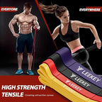 LEEKEY Resistance Bands, Exercise Bands,Pull Up Assist Bands - Bands for Working Out,Band for Men and Women Fitness Training, Physical Therapy,Home Workouts