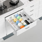 Yieach 8 Pack Clear Expandable Deep Drawer Separators From 15 to 21'' - 3.2 Inch Tall Acrylic Drawer Dividers for Clothes,Dresser Drawer Dividers for Dresser,Baby Nursery,Clothing,Sock or Underwear