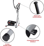 Sunny Health & Fitness Elliptical Exercise Machine, Silent Magnetic Fully Body Training with Pulse Rate Grips, LCD Performance Monitor Equipment for Home Gym, Adjustable Resistance SunnyFit App Access