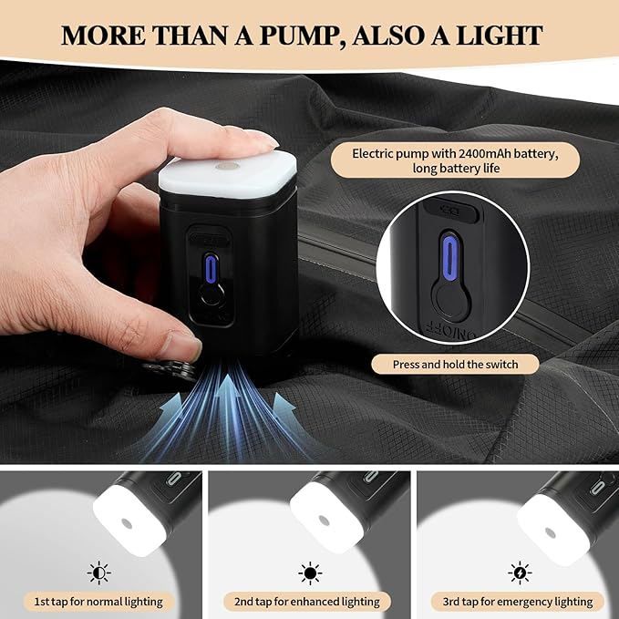 Vacuum Bags for Travel with Wireless Pump, 38L Reusable Vacuum Compression Bags with IP67 Waterproof Zipper 70D Nylon Vacuum Seal Packing Cubes Space Saver Bags for Carry On Backpack