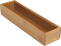 Lipper International 8182S Bamboo Wood Stacking Drawer Organizer Box, 3" x 12"