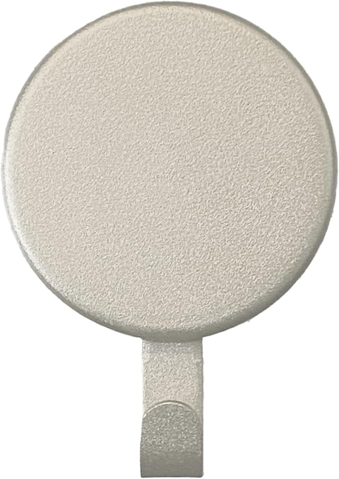 Haute Decor Attract Magnetic Hanger, 1 Pack (Textured Silver) - Strong Magnet Hook for Metal Doors and Surfaces