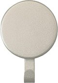 Haute Decor Attract Magnetic Hanger, 1 Pack (Textured Silver) - Strong Magnet Hook for Metal Doors and Surfaces