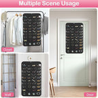 1 Pack Hanging Jewelry Organizer, 80 Clear Pockets earring organizer and storage, Accessories holder organizer for Closet, Jewelries, Necklace, Travel