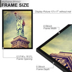 100% Solid Wood 13x17 Picture Frame Set of 3, Black Frame for 13 x 17 Inch Picture Poster Photo, Light Weight 13 by 17 HQ Matte Black Frame for Wall - 3 Pack/Black/13 x17