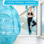Aerial Silks Yoga Swing Set - 9/11 Yards Aerial Yoga Hammock Kit Anti-Gravity Flying for Fitness, Low/Non Stretch Nylon Tricot Fabric Hardware Included for Dance