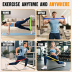 Resistance Bands for Working Out, Exercise Bands Resistance Bands Set with 5 Resistance Levels, Latex Loop Bands for Women Men, Workout Bands for Legs, Glutes, Strength Training, Yoga, Home Gym