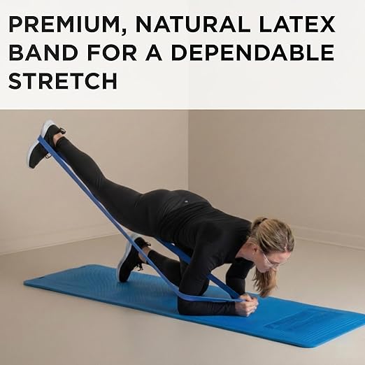 THERABAND Resistance Bands, 6 Yard Roll Professional Latex Elastic Band For Upper & Lower Body, Core Exercise, Physical Therapy, Pilates, Home Workouts, Rehab, Blue, Extra Heavy, Intermediate Level 2