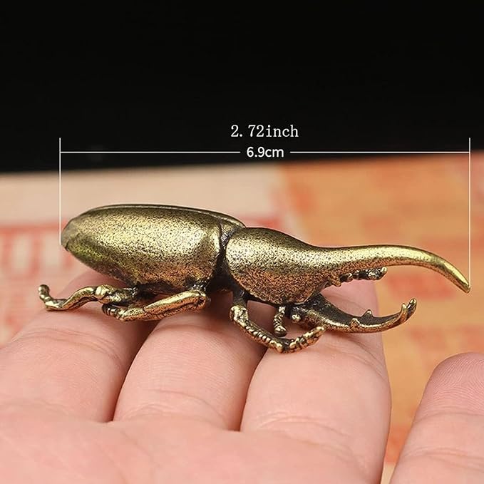 3PCS/Set Brass Insect Ornament Home Decor Exquisite Miniature Statues,Long Horn Bug Desk Decoration Crafts Gift Brass Tea Insects Home Living Room Ornaments