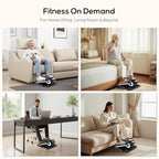 NEWBULIG Under Desk Elliptical Machine, Ellipse Leg Exerciser As Seen On TV with Remote Control, 12 Adjustable Speeds