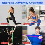 Resistance Bands, Pull Up Bands, Workout Bands for Exercise, Thick Heavy Resistance Band Set with Door Anchor, Elastic Bands for Body Stretching, Training at Home/Gym for Men & Women