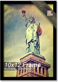 100% Solid Wood 10x12 Picture Frame, Black Frame for 10 x 12 Inch Picture Poster Photo, Light Weight 10 by 12 HQ Matte Black Frame for Wall - 1 Pack/Black/10 x12
