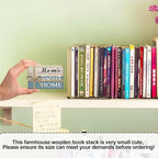 Mini Decorative Books For Home Decor, Small Wood Book Stack For Table Decor, Home Sweet Home decoration Books For Living Room Bookshelf, Farmhouse Stacked Books decoration（L50)