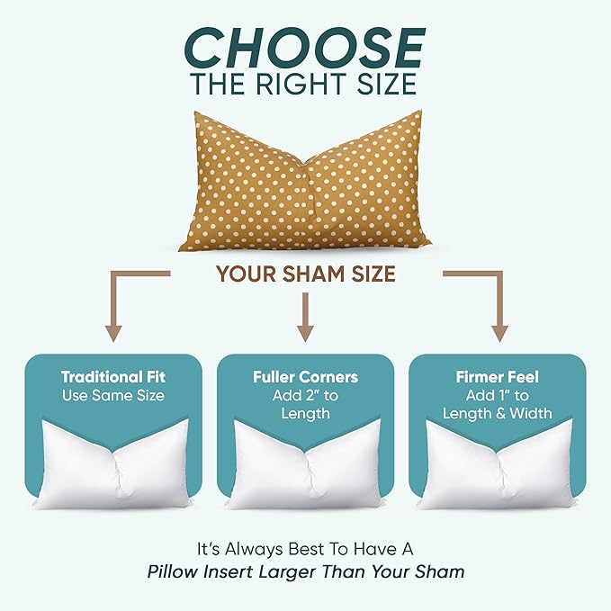 Pillowflex Synthetic Down Pillow Insert - 14x38 Down Alternative Pillow, Ultra Soft, Large Rectangle Body Sleeping Pillow, Lumbar, Long, Back - 1 Decorative Pillow Form