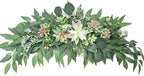 WYSRJ 28inch Artificial Succulents Swag Decorative Swag with Eucalyptus Leaves and Succulents Greenery Swag Farmhouse Wedding Arch Flowers for Indoor Outdoor Party Decoration
