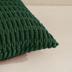 Fancy Homi 4 Packs Decorative Throw Pillow Covers for Living Room Couch Bed, Modern Farmhouse Boho Home Décor Accent Cushion Case, 18" x 18", Dark Green