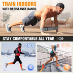 Fabric Resistance Bands for Working Out - Exercise Bands for Women and Men, Booty Bands for Legs and Glute, Yoga, Pilates, Rehab, Fitness and Home Workout