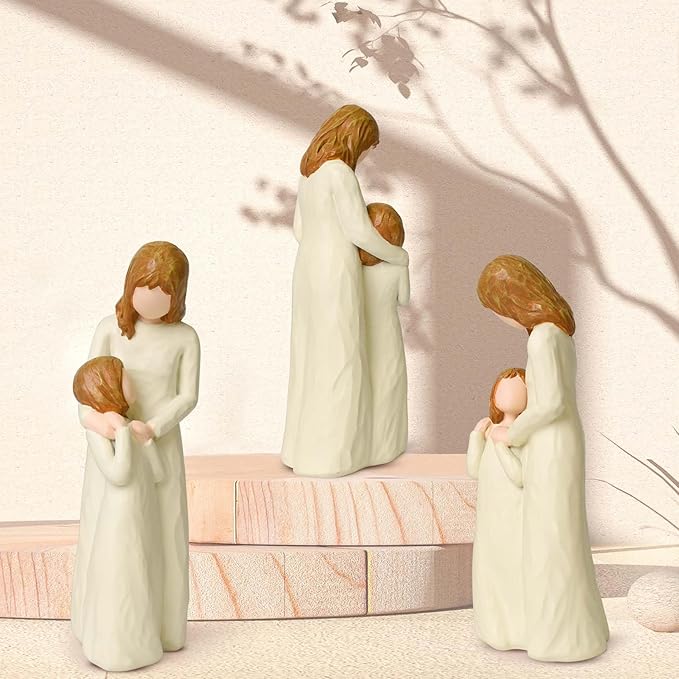 Gifts for Mom from Daughter, Mom and Daughter Figurines, Mother of The Bride Gifts Meaningful for Mother's Day Christmas Birthdays