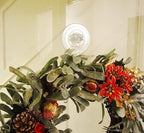 Your Little Lovely Christmas Wreath Holders Holiday Hangers – Suction Cup Hooks Glass Window Door Home Kitchen Hooks Supplies Decorations