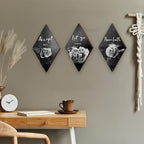 ZINYAZHE 3 Pcs Black White Rose Bathroom Wall Decor Black And White Decor Flower Wooden Inspirational Wall Art with Accept Let Go Have Faith Grey Sign for Living Room Bedroom(White Rose 12 x 7")