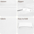 Drawer Organizer Clothes, 16 Pack Dresser Organizer Bins, Foldable Closet Organizers and Storage Fabric Dresser Bins, Shallow Drawer Dividers for Clothing, Underwears, Socks, Tie