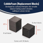 OPTP CobbleFoam Uneven-Surface Balance Trainer - Versatile Balance Board Training System Developed by a Physical Therapist for Injury, Surgery, Rehabilitation, and Sports Training