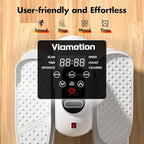 Under Desk Elliptical Machine, Leg Exerciser as Seen on TV While Sitting for Senior with Remote Control, Portable & Quiet Pedal Exerciser with 12 Adjustable Speed