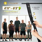 Pull Up Assistance Bands with Foot Support Pedal - Upgraded Heavy Duty Resistance Bands Adjustable Weight/Height with 80Lbs Bands&Measured Strap for Strength Training Home Gym