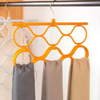 COHEALI Foldable Scarf Hanger Organizer with Space-Saving Design for Closet and Wardrobe Lightweight Holder for Scarves Ties Belts and Accessories Storage