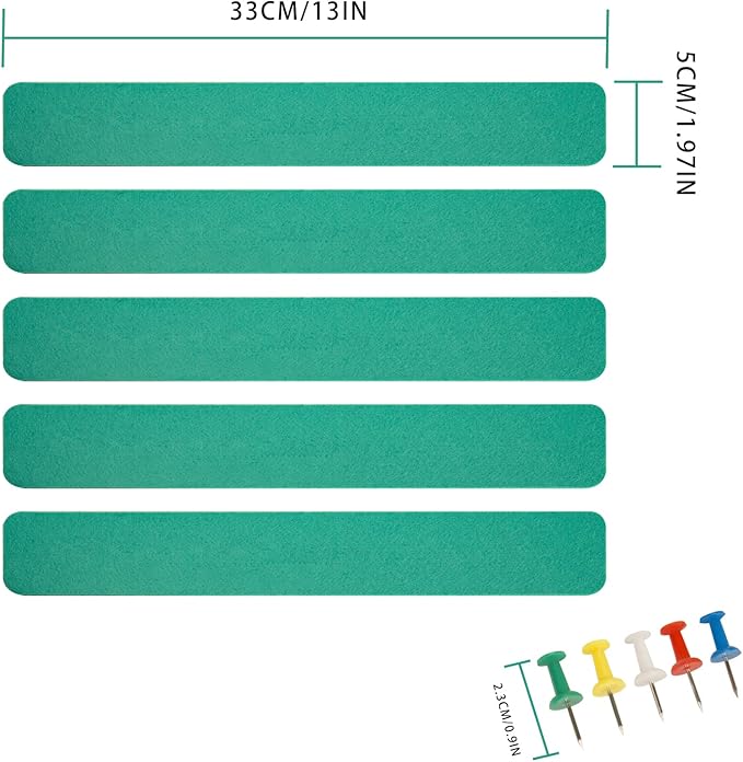 Bulletin Board Cork Board Cork Boards for Walls Cork Board for Office Pin Board Bulletin Boards for Walls (Green)