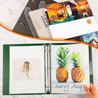 90 Pcs Magazine Holders 3 Hole Punched Plastic Binder Accessories 3 Ring Binder Magazine Collection Storage for File Book Organizer (Translucent White)