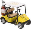 ibasenice Small Golf Cart Model - Realistic Tabletop Alloy Ornament & Collectible Figurine, Lightweight Mini 1:20 Scale Golf Cart Decorations for Home Office, Golfcart Cake Topper for Kids Party