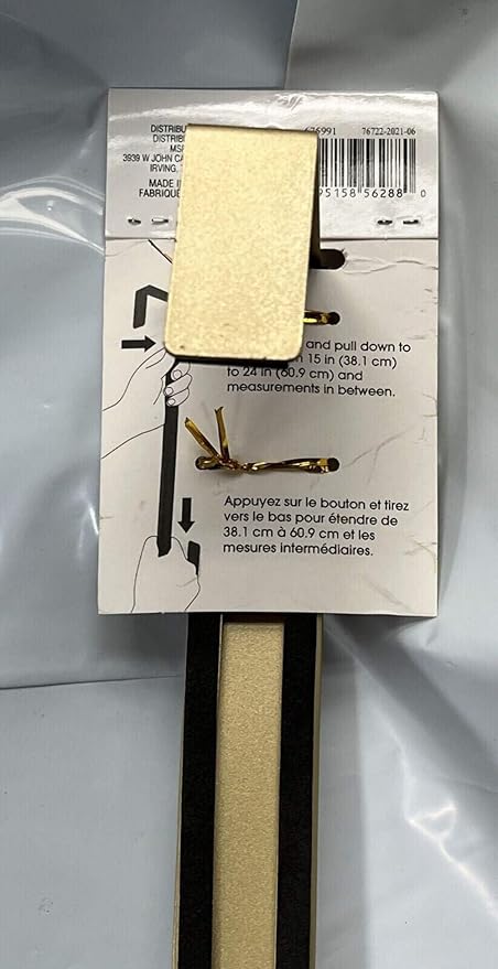 Ashland Adjustable Matte Gold Metal Wreath Hanger Hook