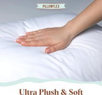 Pillowflex Synthetic Down Pillow Insert - 20x26 Down Alternative Pillow, Ultra Soft Standard Bed Sleeping Pillow, Large Rectangle Sham - 1 Decorative Pillow Form