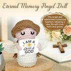 Baptism Gifts for Girl,Boy,Baby - I Am a Child of God Crochet Angel Doll- Religious Christian Gifts for Women,Men,Kids, Confirmation Gift for Teen Girls, First Communion Gift