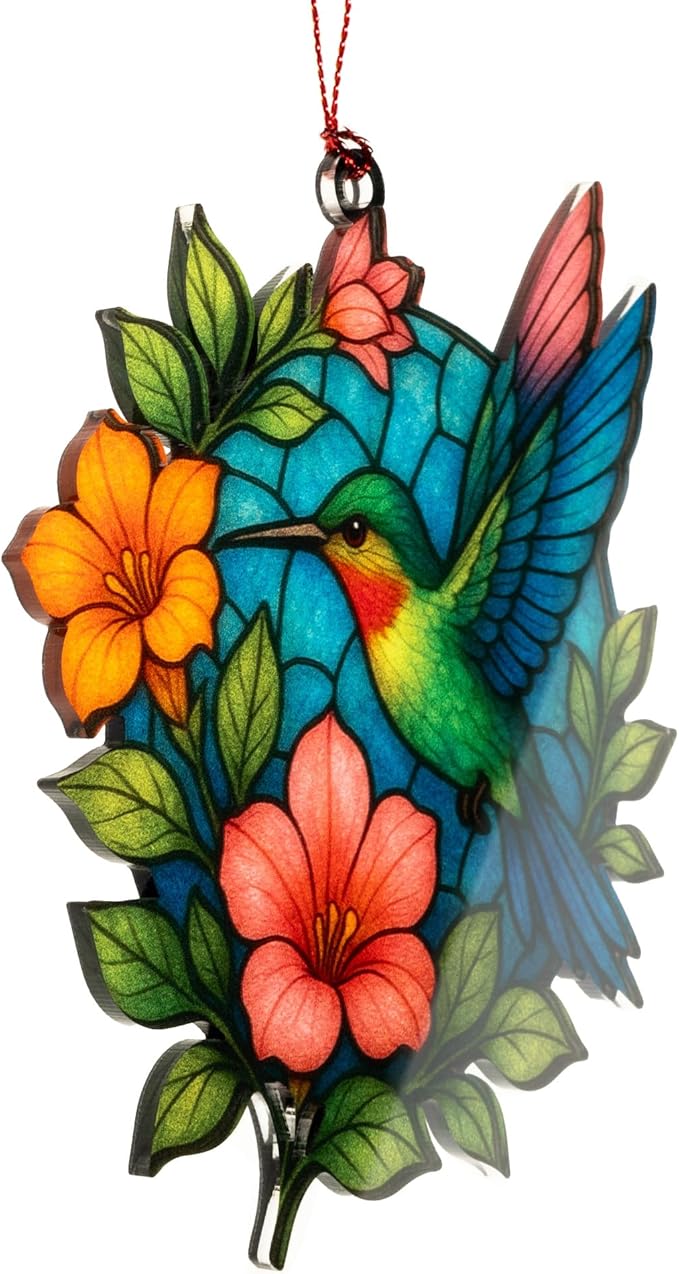 Hummingbird Gifts for Women - Christmas Ornament 2026 - Beautiful Christmas Ornaments Decorative Hummingbird with Meaningful Story Card Humming Bird Valentines Birthday Teacher Gift