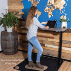 Whirly Board Wide 360˚ | Standing Desk Balance Board | Wobble Board Portable Home Gym | Snowboard Training | Surf trainer | Balance Board for Kids & Adults | Core Balance Trainer