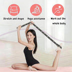 （2Pcs） Numbered Resistance Bands for Glutes & Yoga, Resistance Bands with Handles for Arms,Adjustable Bands for Full Body Stretching Shaping(Red&Purple