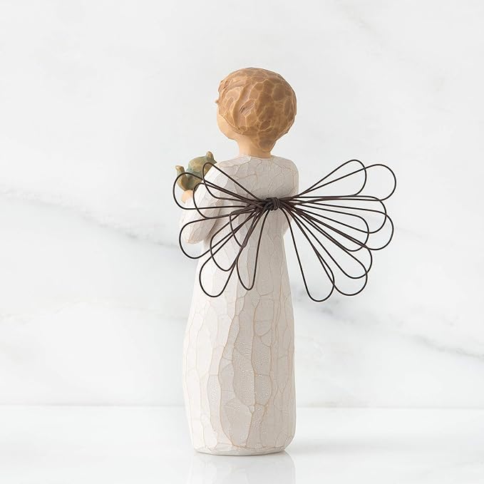 Willow Tree Angel of The Kitchen, Warm Comfort Between Friends, Angel Holds teapot as Welcoming Gesture, A Gift to Celebrate Supportive Friendships, Sculpted Hand-Painted Figure