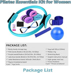 Better Me Pilates Kit, 11Pcs Better Me Pilates Essentials Kit for Women, Better Me Home Pilates Ring and Ball Set, Yoga Ball 25cm Figure 8 Resistance Band Yoga Bands for Home and Gym Workout