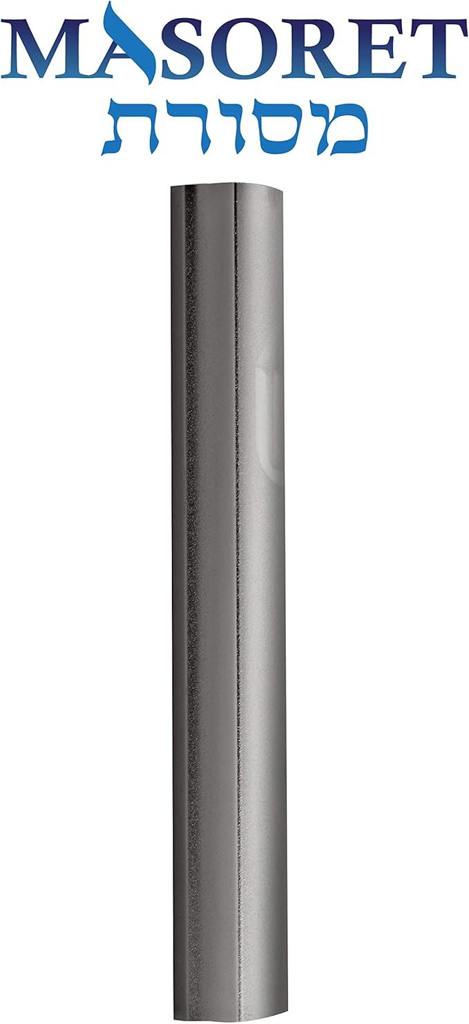 3-Piece Aluminum Door Mezuzah Cases: Special Profile, No Holes, 5-Inch 12cm Hebrew Parchment Scroll Holder Boxes