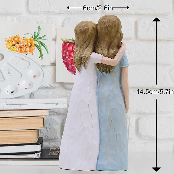 Birthday Gifts for Mom, Valentines Day Gifts for Mom, Mother of The Bride Gift, Sculpted Hand-Painted Figurine