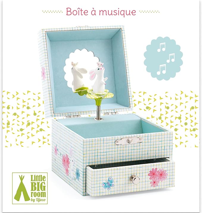 DJECO Sweet Rabbit's Song Wood Treasure Box