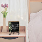Inspirational Christian Desk Decor, Be Still And Know That I Am God Sign, Desk Decorations For Office Home Living Room Bathroom, Eucalyptus Shelf Decor, Wooden Plaque With Stand (02)
