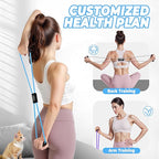 Figure 8 Resistance Bands for Women Men, Exercise Bands with Handles, 8 Shaped Resistance Bands for Back, Arm, Chest & Shoulder Workout, Home Gym Equipment for Yoga, Pilates, Physical Therapy