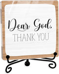 Modern Farmhouse Decor, Home Decor For Living Room, Boho Chic Aesthetic Shelf Decorations, Christian Dear God Acrylic Sign, Farmhouse Entryway Tv Stand Fireplace Coffee Table Decoration (13)